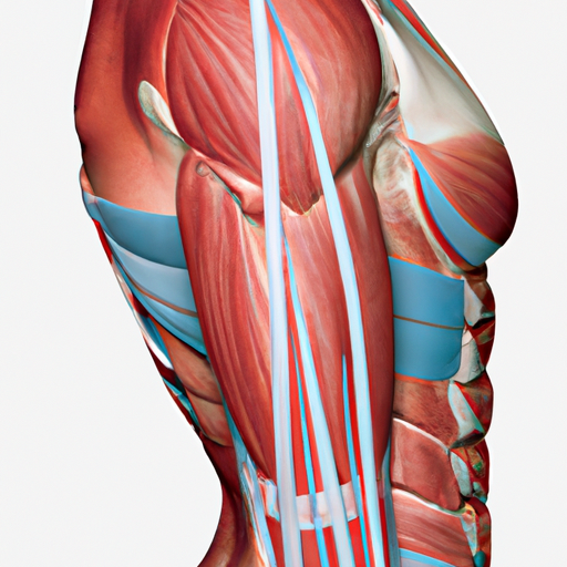 Grafische und informative Darstellung der menschlichen Muskeln
